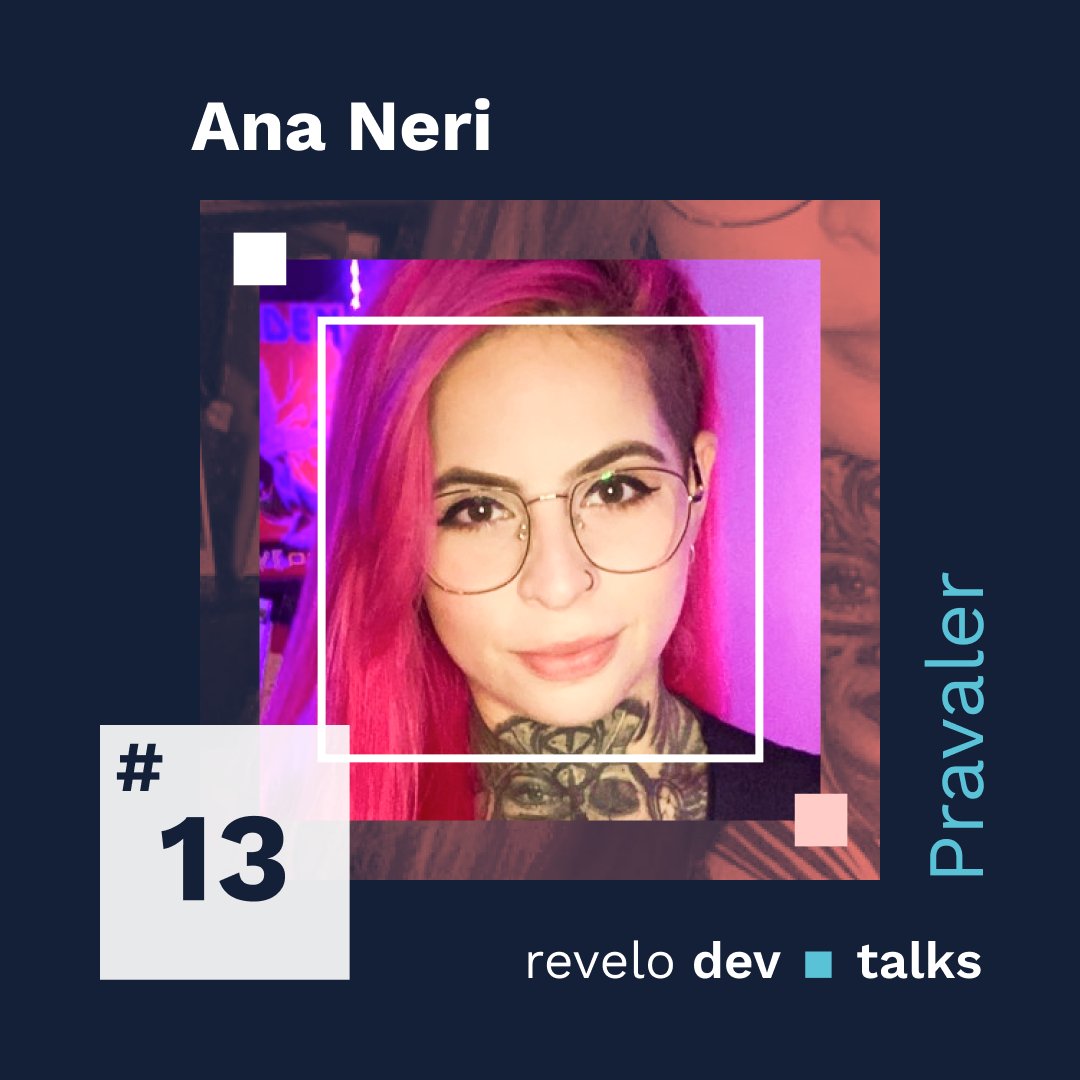 revelobrasil's tweet image. Hey, #Dev! Mais um episódio do #DEVTalks no ar!

Neste #episódio falamos com @ananeridev, atual Senior Software Engineer na Pravaler. 

Como criadora de conteúdo e consultora, ajuda pessoas e empresas de diversos tamanhos no desenvolvimento de suas #aplicações.