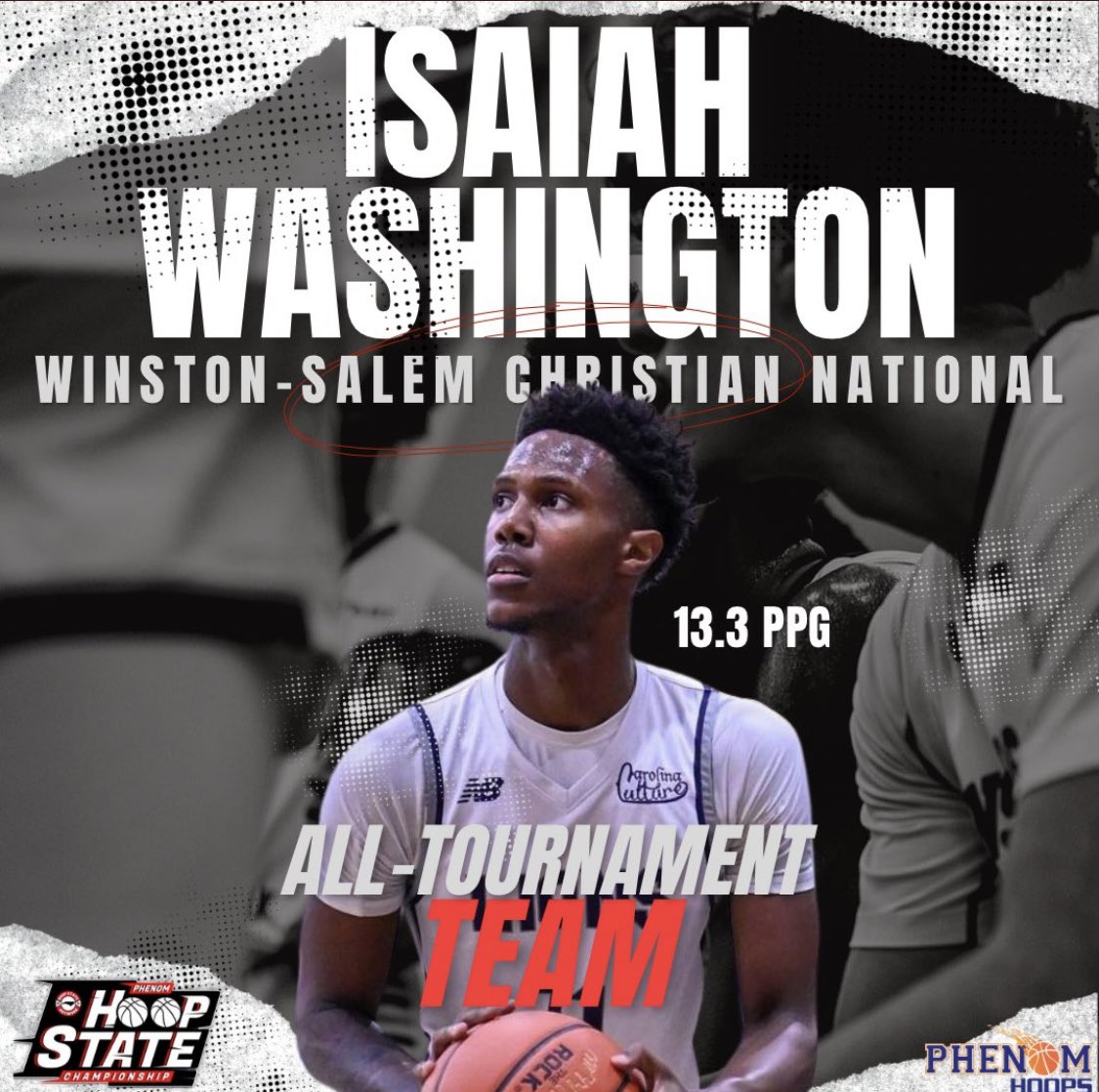 wschristian_mbb's tweet photo. Congratulations to 6’5 2024 G Isaiah Washington on being named to the Hoop State Championship All-Tournament Team presented by Phenom Hoops! https://t.co/oXpdVQmamJ