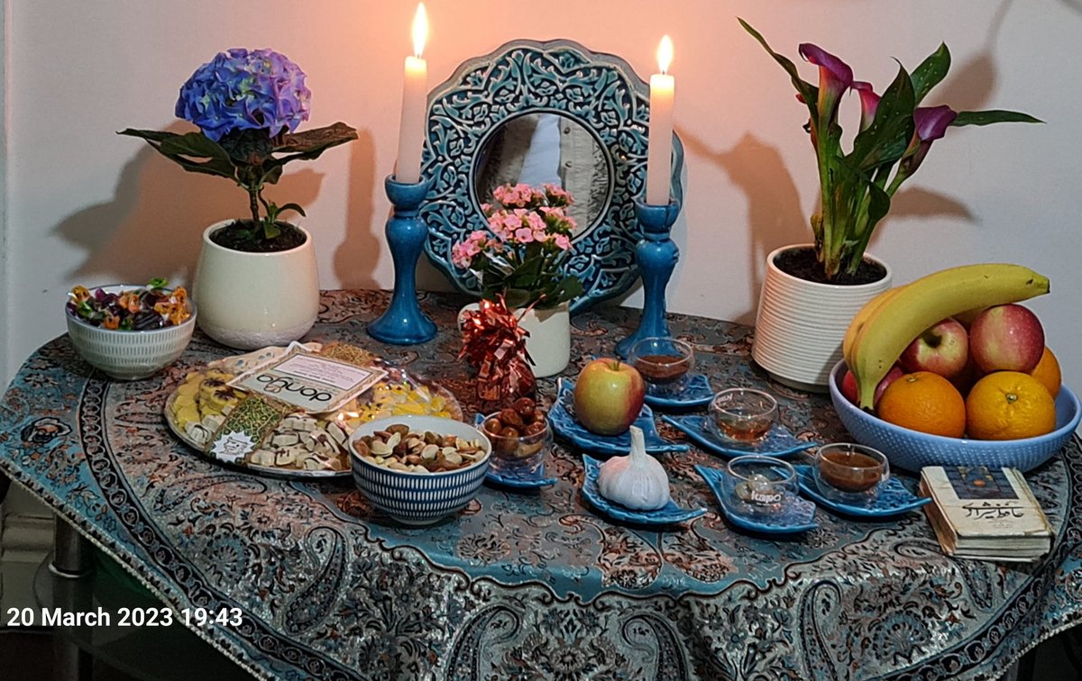hasaniz's tweet photo. Happy Nowruz (Persian New Year, the first day of spring) to all my friends.  I wish healthy wealthy and peaceful new year for everyone, in particular,  all Iranian all around the world💐🌷🌿⚘️🌺🍀🌹 https://t.co/BWZJaxns2G