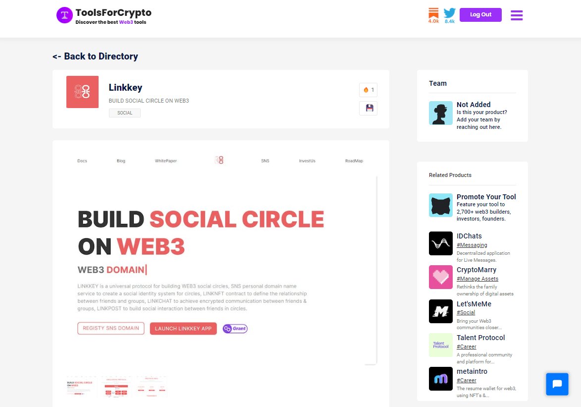 Linkkey SNS (Polygon Domain/SocialFi) on Twitter "RT tfclistings ⚡