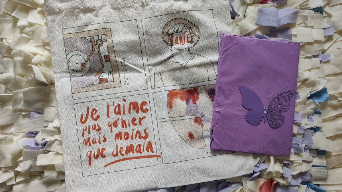 My <a href="/TaehyungZine/">Vante: Taehyung Zine 🎨 Digital Orders Open!</a> bundle arrived today!! Everything was absolutely lovely, from the packaging to the beautiful zine and merch 💜 I'm so happy I got to be part of this project!!