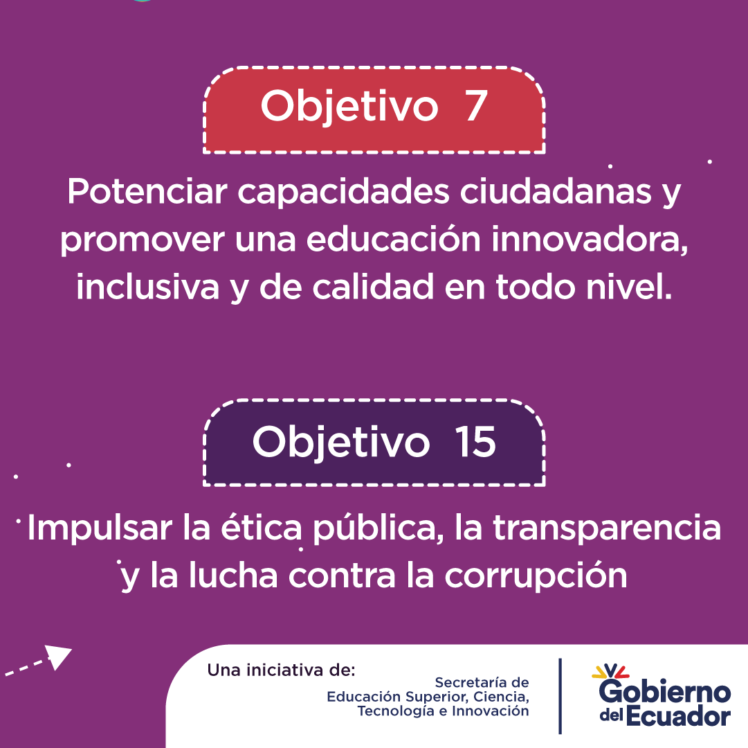 ThinkiaLab's tweet photo. Nos alineamos a varios objetivos del #PlanNacionalDeDesarrollo:
 
Obj. 7 Potenciar capacidades ciudadanas y educación innovadora, inclusiva y de calidad
 
Obj. 15 Impulsar ética pública, transparencia y lucha contra la corrupción https://t.co/o8nlvD69AR