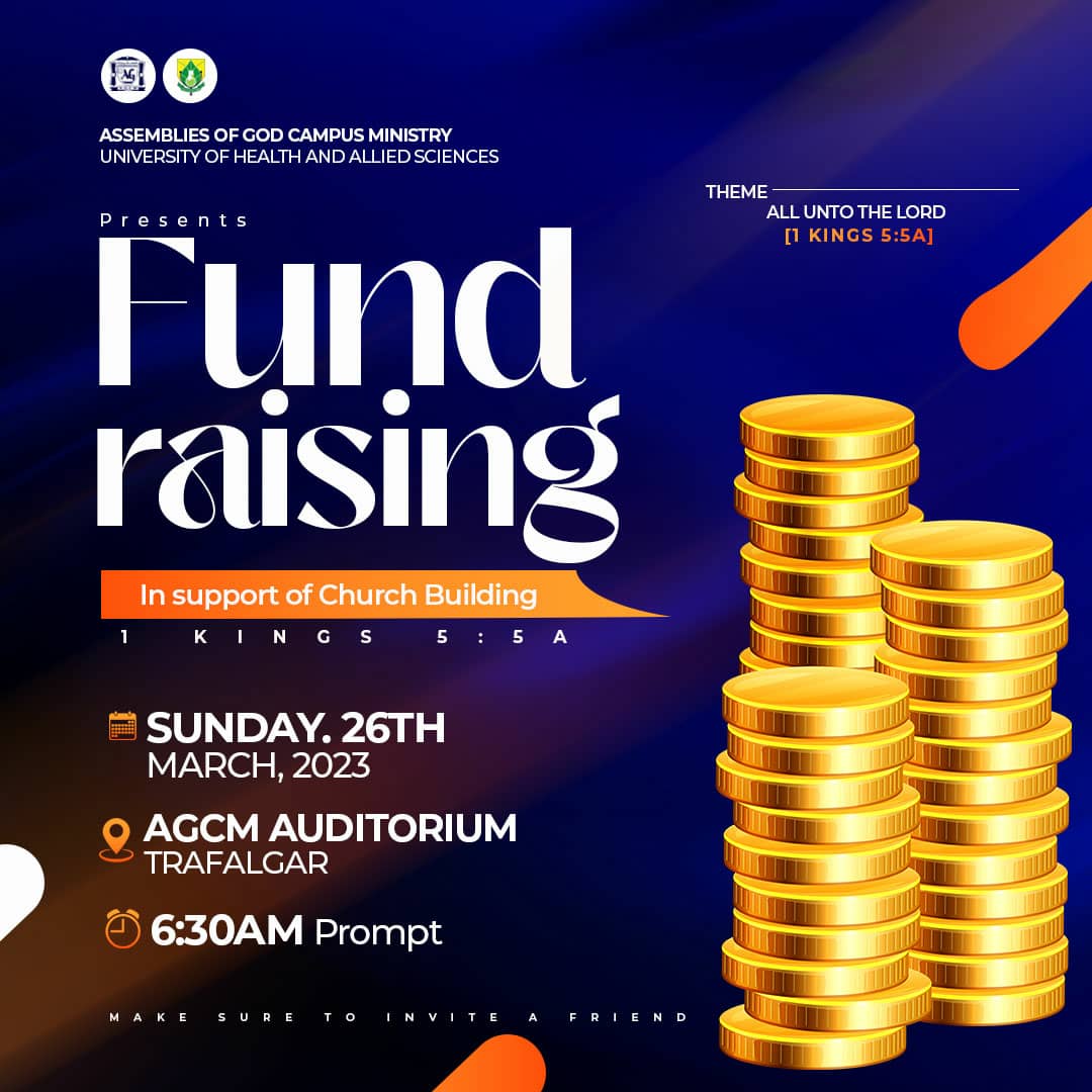 AGCMUHAS's tweet photo. We're excited to invite you to our upcoming church fundraising event, where we'll be raising funds for our church building project.🥳🥳🥳
Join us this Sunday as we fellowship and give onto the Lord☺️
Remember God loves a cheerful giver!🤌🏾

God bless you for giving 🤲 https://t.co/3XJiOM6uKh