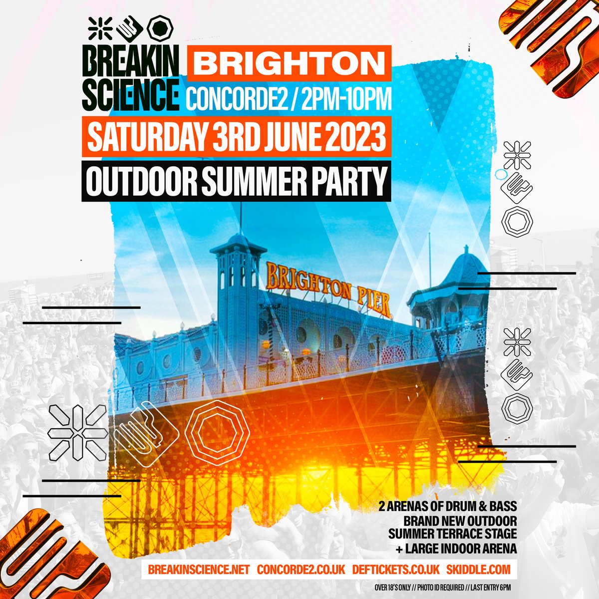 Back to Brighton on Saturday 3rd June for the Outdoor Party on the @concorde_2 terrace... With new summer stage running from 2pm-10pm, this is one's gonna be 🔥🔥🔥 Tix deftickets.co.uk/events/5948553…