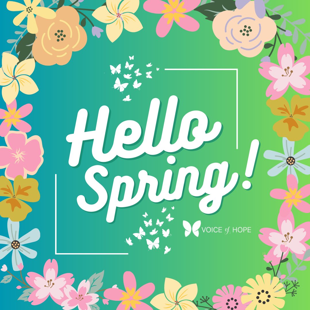 voiceofhopelbk's tweet photo. Happy First Day of Spring! 🌸🐤 Let's "March" into a new season with lots of hope for a new day! Remember, we're always here if you need us. ❤️

🦋 24/7 Hotline: (806) 763-7273 https://t.co/OYI0hjk4Km