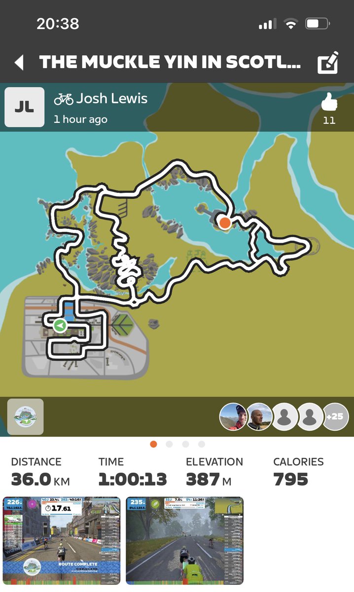 Good spin on the bike tonight  🚴🏼‍♂️ #zwift