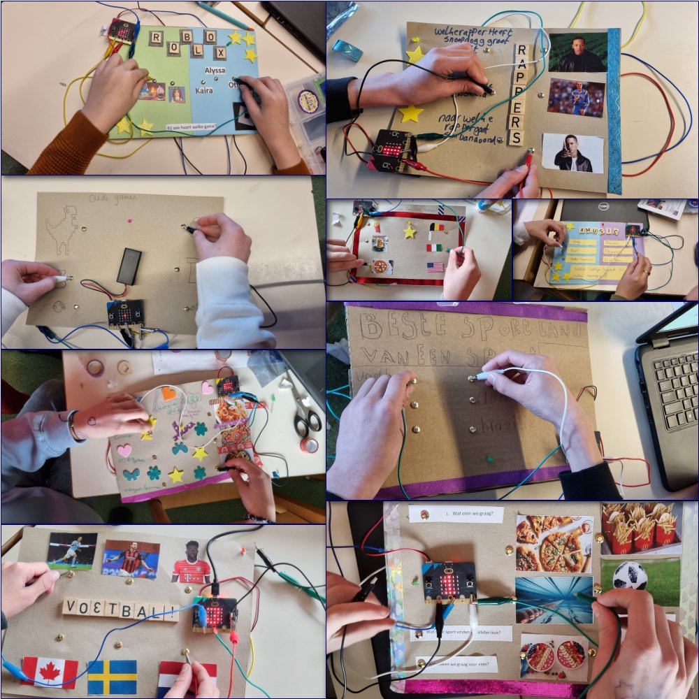 Electro spellen gemaakt met de #microbit. Technisch knutselen. Wat een leuke aparte ideeen zijn er gemaakt. Groep 8, #computationalthinking