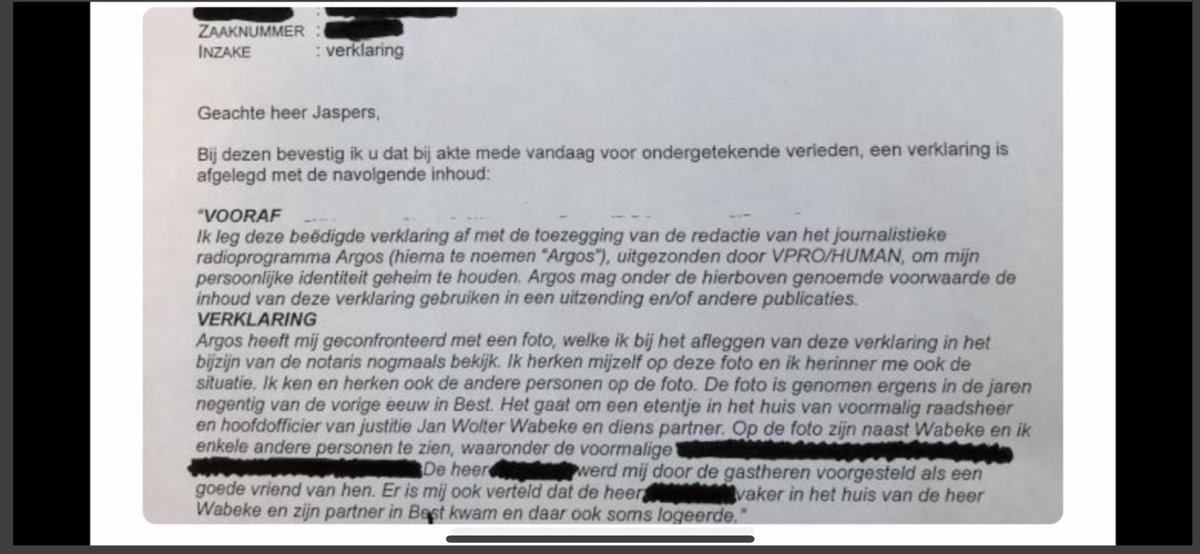 huig_plug's tweet photo. De advocaten van de moeder van Lisa hebben als getuige #30 Jan Wolter Wabeke opgeroepen! Rechter Prenger wil echter niet dat de oud-vicepresident van het Haagse gerechtshof komt getuigen. Wabeke werd in 97/98 als Bredase hoofdofficier verdacht van georganiseerd kindermisbruik! https://t.co/3gb38oKW24