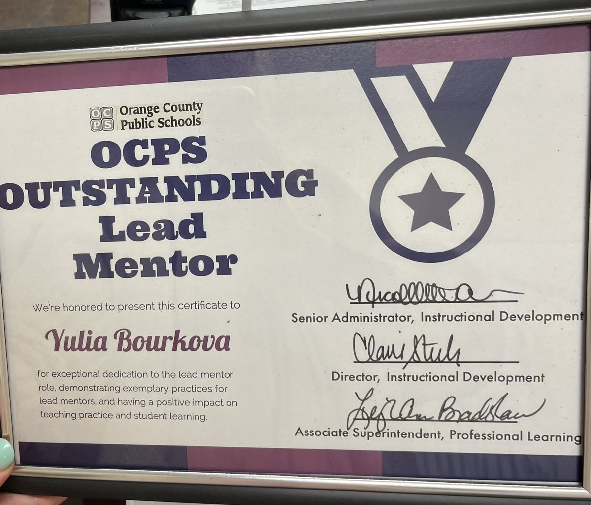 Feeling honored 🏆and appreciated today <a href="/LegacyMS_OCPS/">Legacy Middle School</a> . It’s so inspiring to be given creative freedom at a workplace and be recognized for it! <a href="/ocpsPL/">OCPS Professional Learning Department</a> <a href="/JasonJimenez_/">Jason Jiménez</a>
