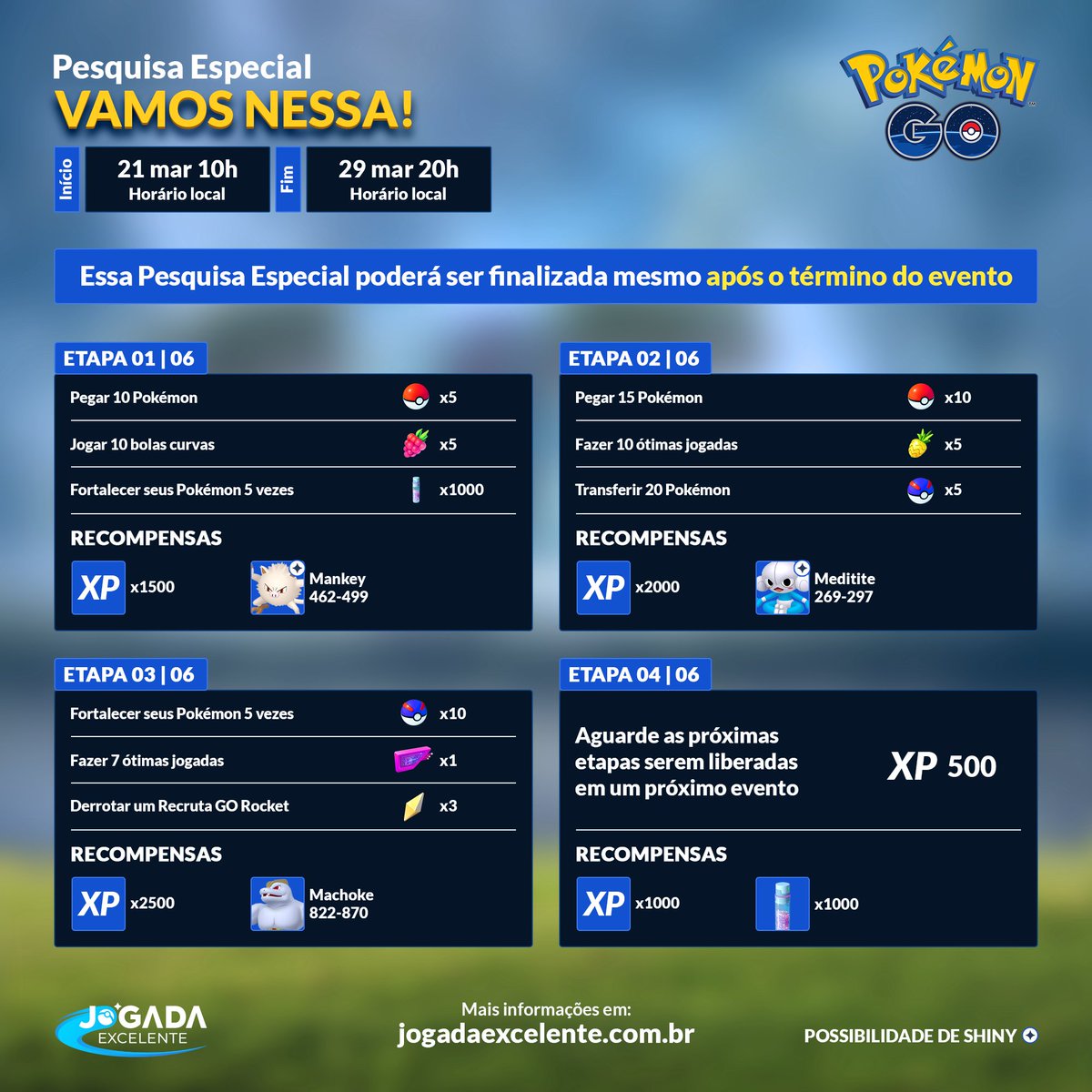 Jogada Excelente - GO Beyond: Kalos está chegando no Pokémon GO! ⠀⠀⠀⠀ A  partir de 02/12, Pokémon originalmente descobertos na região de Kalos  poderão ser encontrados no Pokémon GO. ⠀⠀⠀⠀ Haverá um