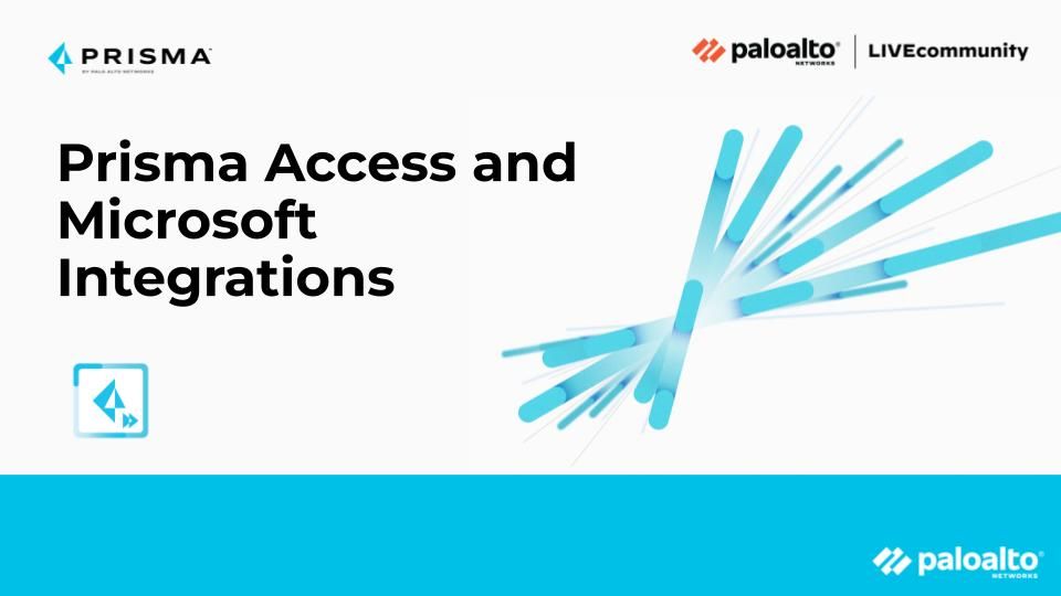 Microsoft and Palo Alto Networks have enjoyed a longstanding strategic partnership focused on integrating our products to protect customer applications and data — check out all these Microsoft and Prisma Access integrations:
 live.paloaltonetworks.com/t5/blogs/prism…