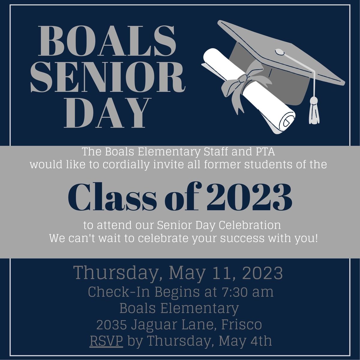 We can’t wait to celebrate with you, Class of 2023!@LSHSRangers, @lshs_classof23