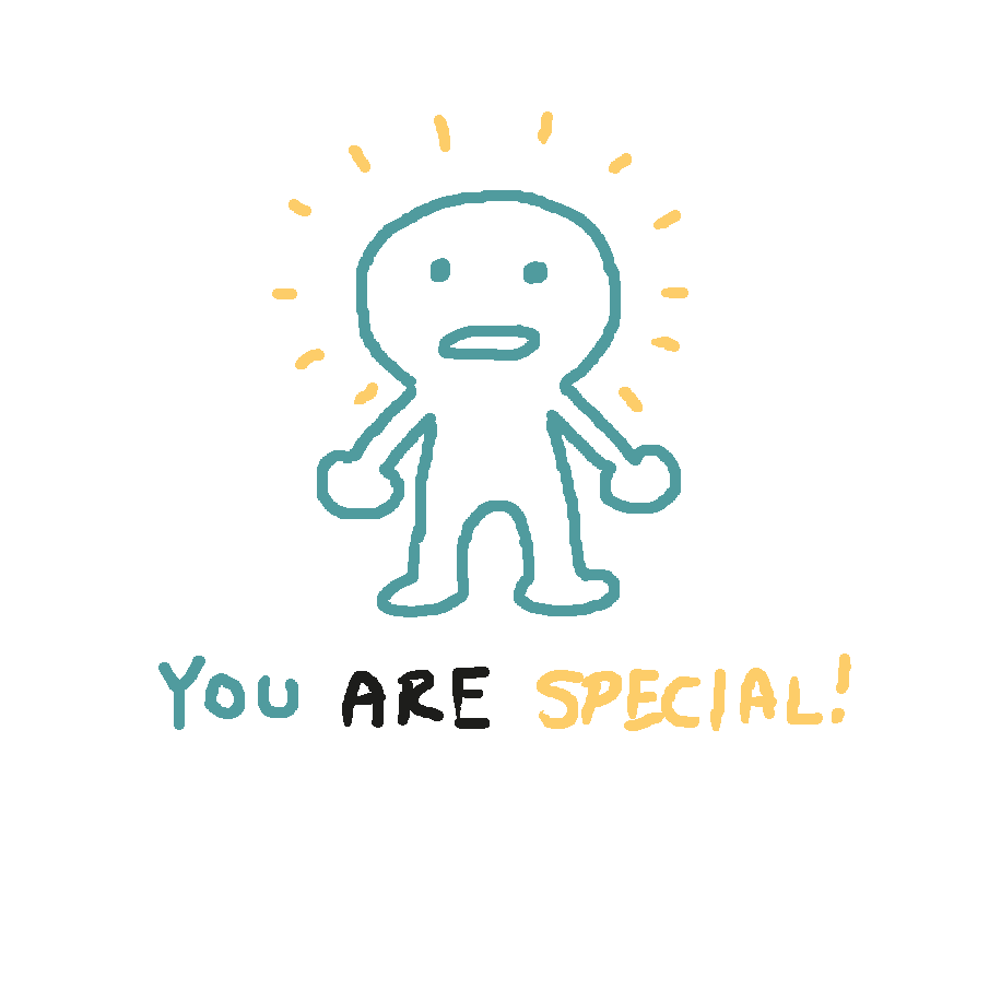 Thank you <a href="/steviepxyz/">steviep</a>, you've inspired me. I present: 
You Are Special  #mzart