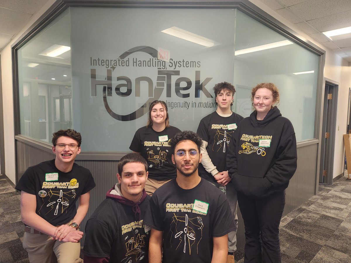 FRC2228's tweet photo. Thank you to @HanTekInc for allowing us to tour your facility and for sponsoring us for five years! https://t.co/ZojUg6LOge