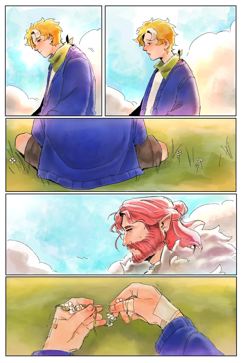 ehehe I never got to finish coloring @WolfyTheWitch 's comic but here are some colored pages 