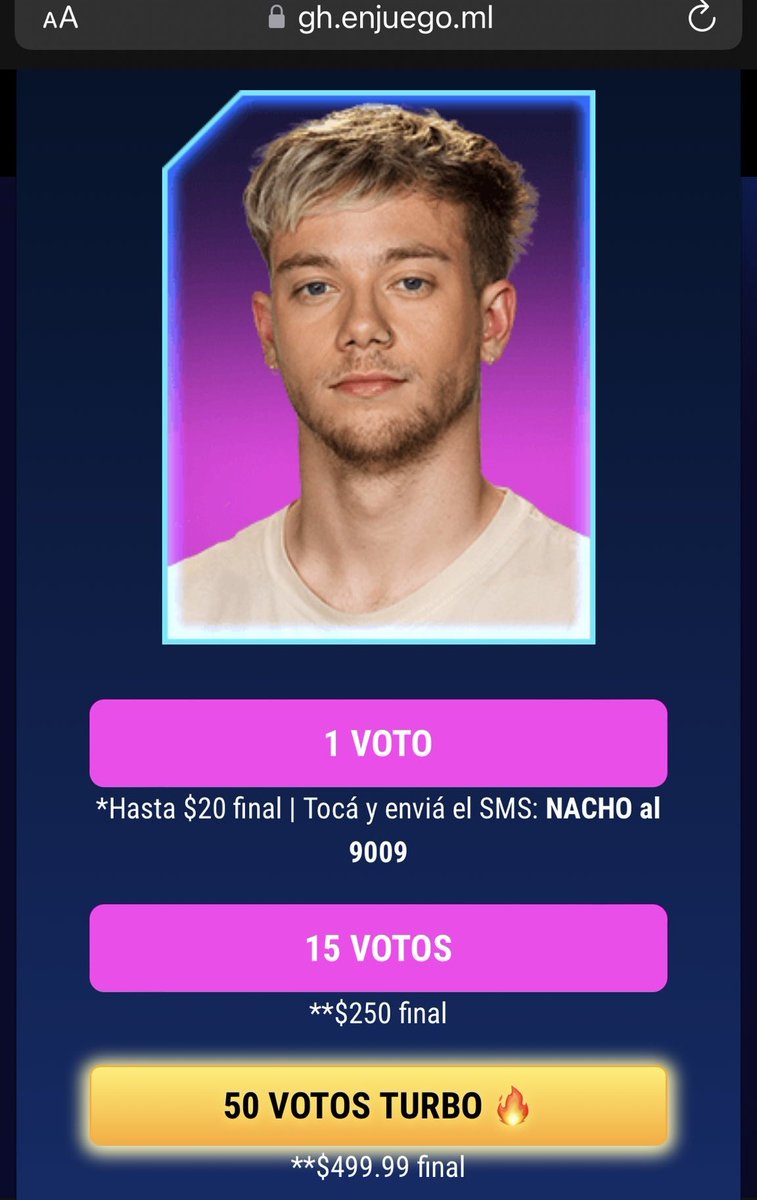 Estuvimos votando desde el miércoles y ahora nos abrieron las líneas para la final, a dejar todo para que Nachito sea el ganador. 

NACHO AL 9009

#GH22 #GH2022 #GH2023 #GranHermano
