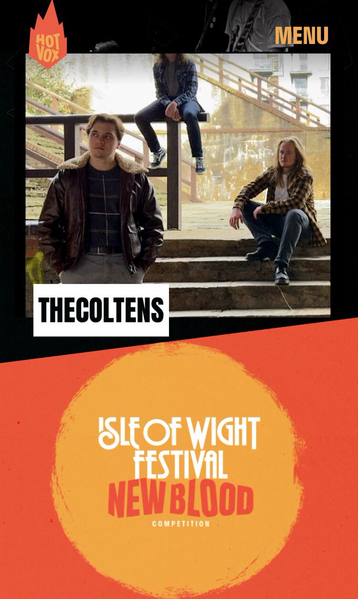 The Coltens (@thecoltens) on Twitter photo Help us to play at <a href="/IsleOfWightFest/">Isle of Wight Festival</a>
Vote for us using the link below!!🤘🏼
hotvox.co.uk/artist/thecolt… Help us to play at <a href="/IsleOfWightFest/">Isle of Wight Festival</a>
Vote for us using the link below!!🤘🏼
hotvox.co.uk/artist/thecolt…