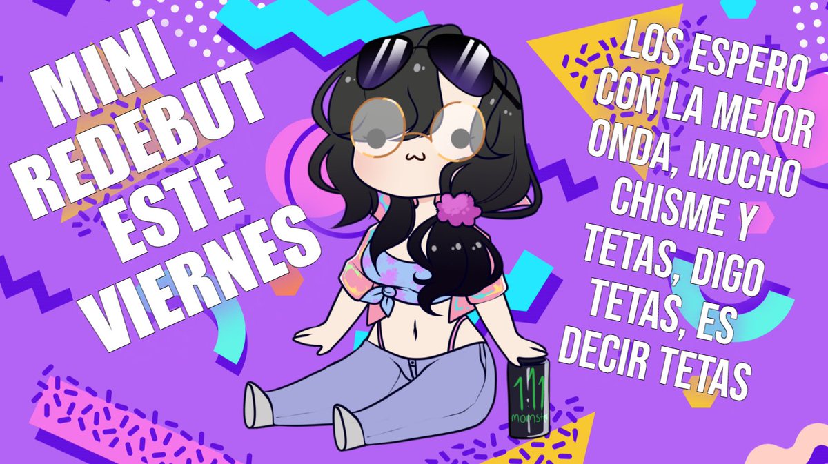 MaiAmeChan's tweet photo. 🌴¡LA ATARANTADA ATRAPADA EN LA DECADA DE 1980 SE PRESENTA HOY POR FIN, EL 20 DE MARZO, EL MEJOR DIA DE TODOS, BABY!
🌴¡Y LO QUE ES MEJOR: NI SIQUIERA ES MI FASE FINAL!
🌴CHIBI PNG CREADO POR MI MAMI @AraiiVtuber TOMA UN BESOTE MUUUUUUUA 😚

#Vtuber #VtuberDebut #pngtuber https://t.co/IjygPSNFYS