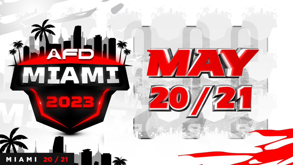 AFDeSports's tweet photo. It’s time for another LAN 🕒

We’re coming BACK to MIAMI on May 20/21 and this one’s gonna be BIG 🤯

Find out more info and buy your tickets at: https://t.co/xZjh1glJ9H

See you there! 👀 https://t.co/qrXcdNhoIL