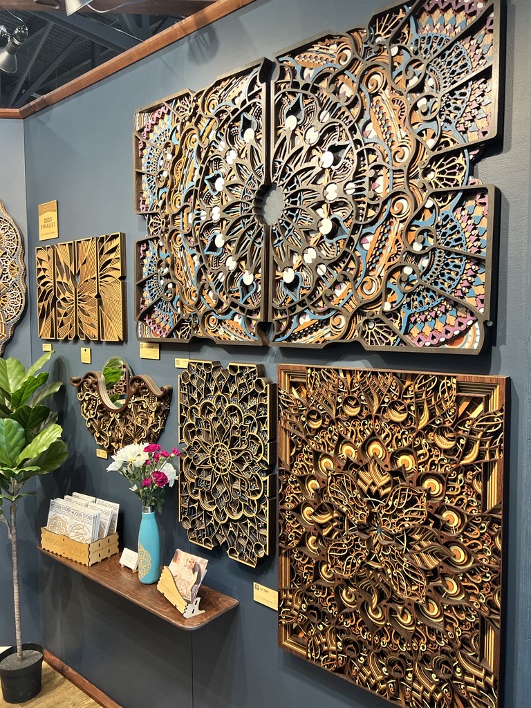 These stunning wooden wall art pieces from @fil_roberts make a lovely addition to any home.

#americanhandcrafted