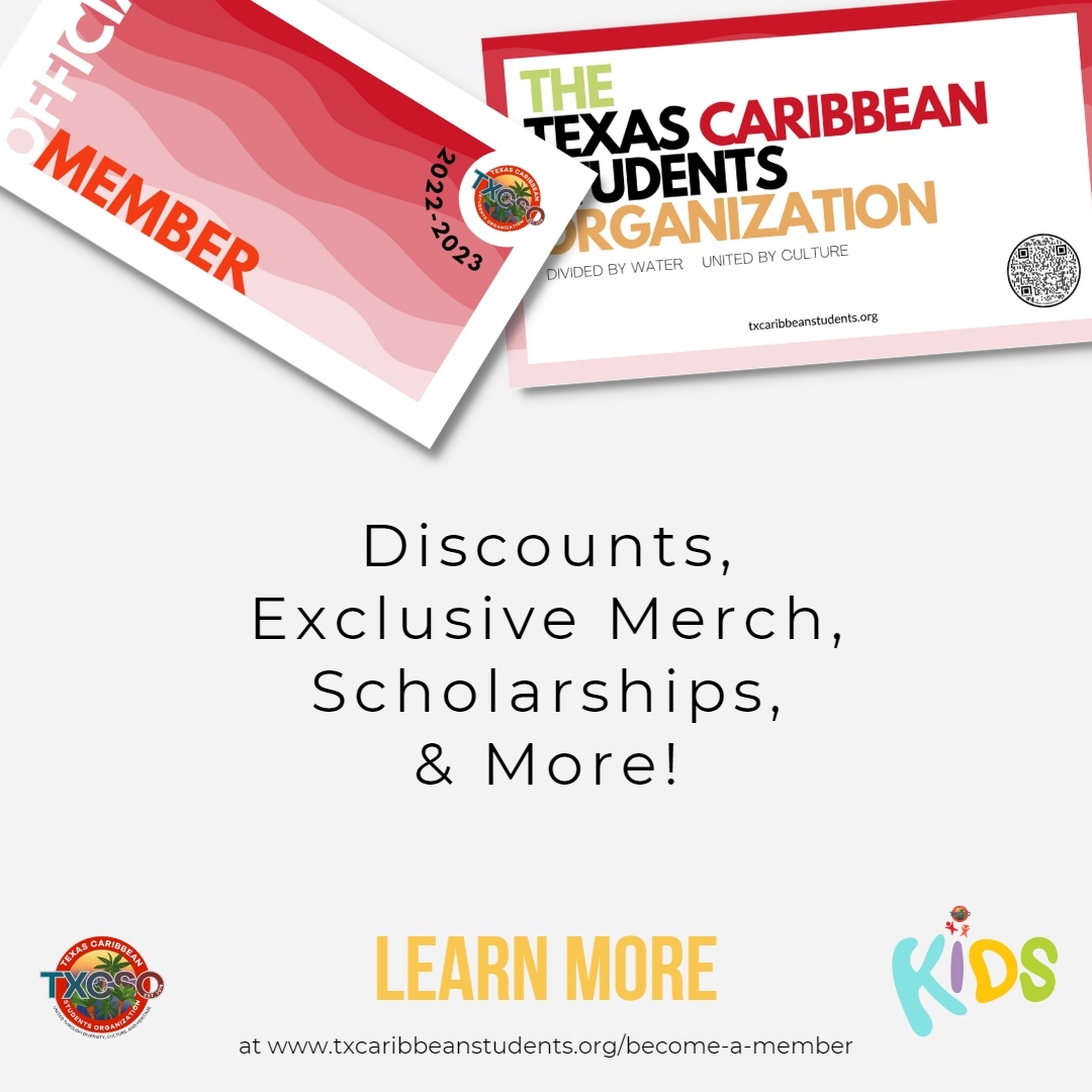 TXCSO is looking to expand our organization and we want YOU!! Check out TXCSO's official website (link in bio) for more information on TXCSO membership and its benefits such as discounts, exclusive merch, scholarships&amp; more! Sign up today!!⁠
#TXCSO#Houstoncaribbean#community