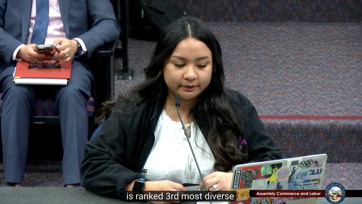 BattleBornProg's tweet photo. "AB251 is one of the necessary first steps to ensure that this body addresses the needs of every single Nevadan while ensuring that we’re meeting community members where they’re at." — BBP's Mathilda Guerrero in support of #AB251! #NVLeg https://t.co/ijhOzzefBD