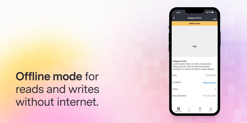 Offline mode capabilities allow you to perform read and write actions even without internet connection, so your team can work wherever they are.