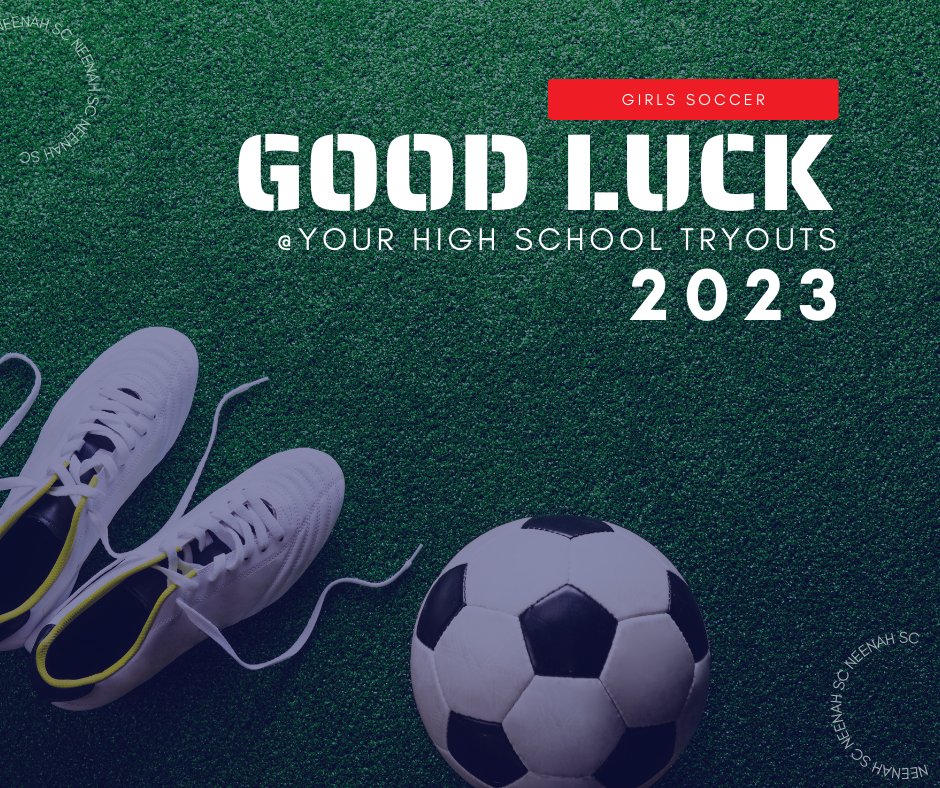 We wish our girls all the best this week as they try out for their high school teams. We're proud of your development on and off the pitch and can't wait to watch you play for your schools this spring!⚽