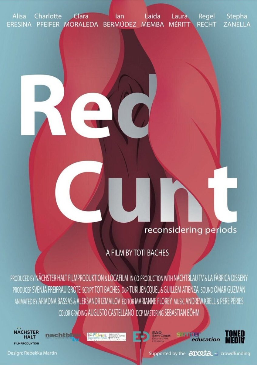 RED CUNT. REPENSANT LA REGLA, de <a href="/BachesToti/">Toti Baches 🎗️</a>, demà a les 23:20h a <a href="/senseficcio/">Sense ficció</a> Un documental sobre el tabú de la menstruació.