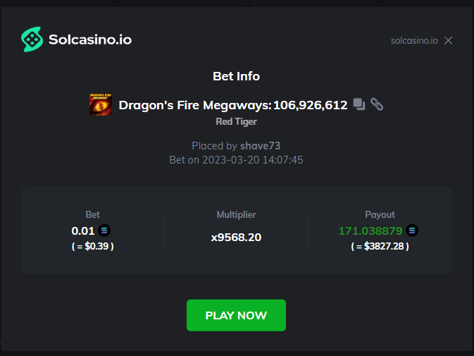 solcasino's tweet photo. 9568x 🥲

0.01 $SOL to 171 $SOL 🫡 https://t.co/BdM5CTGmFZ
