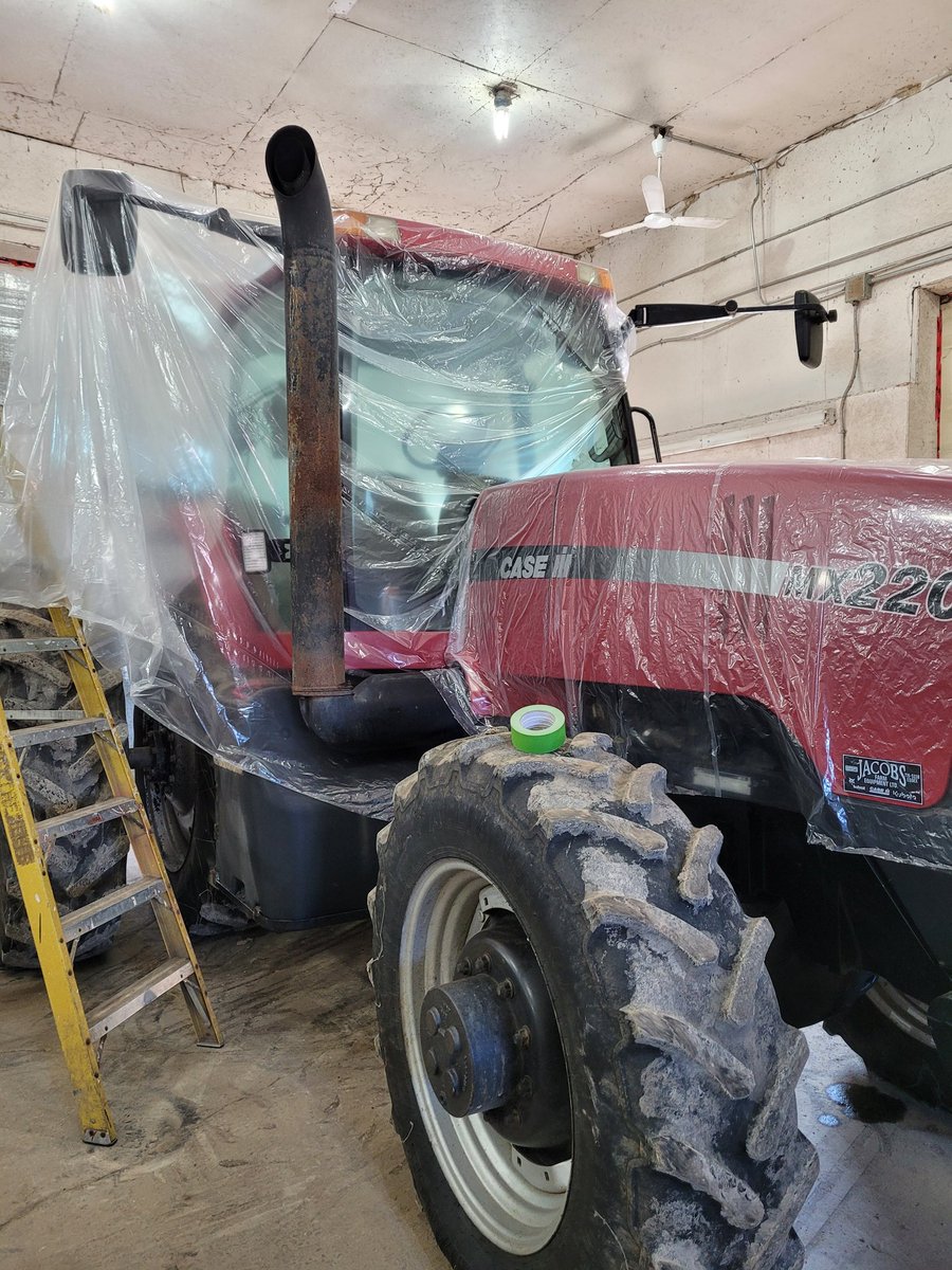 Brushy06's tweet photo. Gotta love a freshly painted muffler @Case_IH #shopdays https://t.co/NxbQHX6sl9