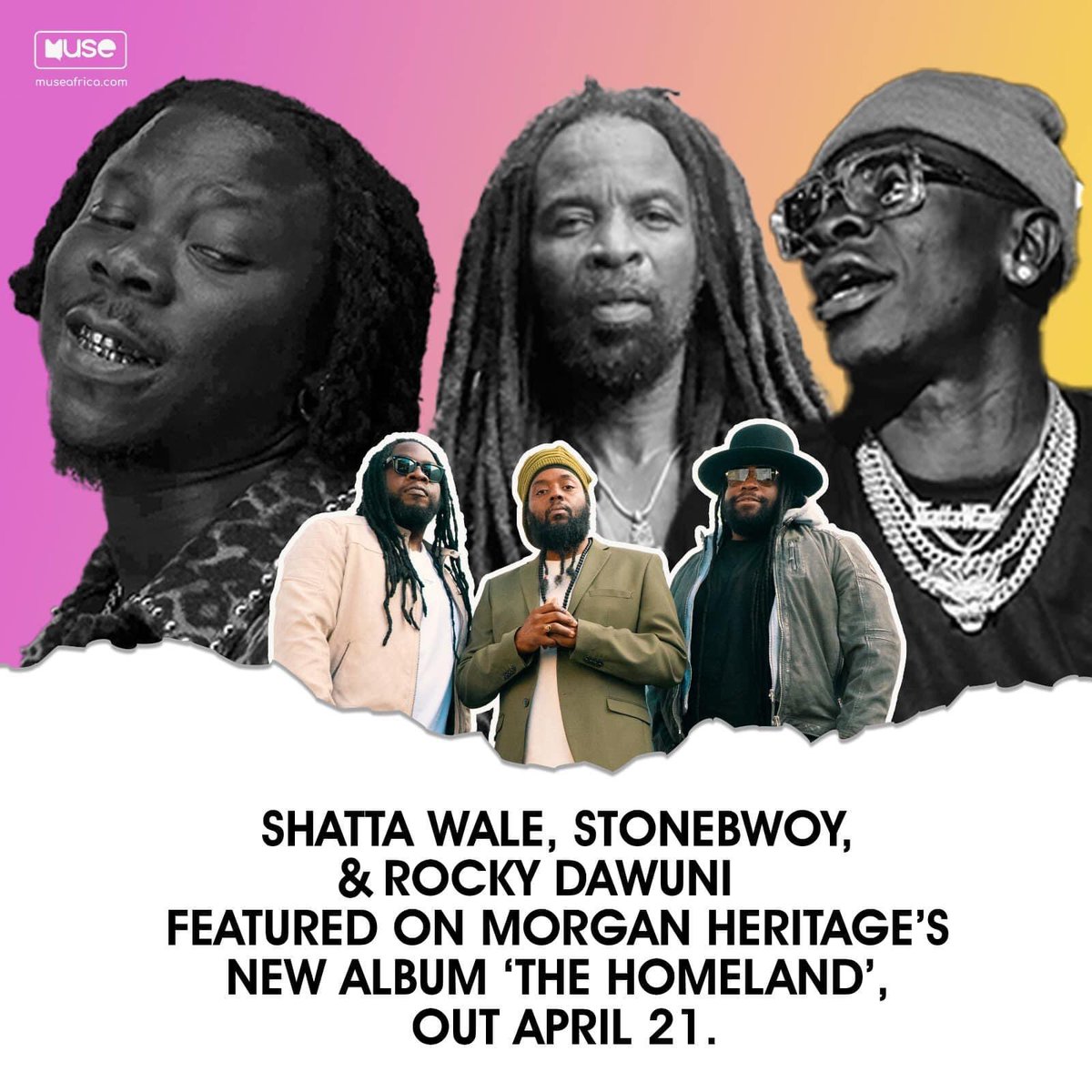 STONEBWOY, Rocky Dawuni and the REST has been FEATURED on Morgan Heritage ‘s new Album 

#TheHomeLand