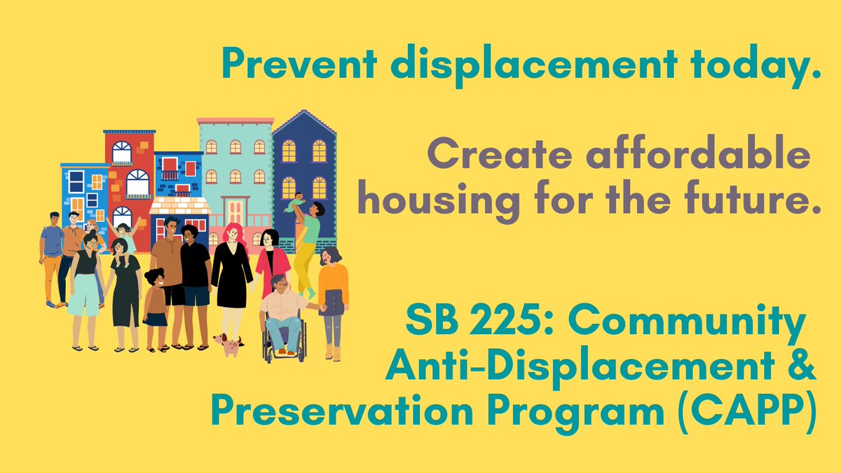 We’re excited for #SB225 to be heard at the Senate Housing Committee TODAY 🥳We’re looking forward to the support of the committee to move this bill forward.📣  @aishabbwahab @Scott_Wiener

🚨We urge the Senate Housing Committee to support #SB225 #AcquireStabilizePreserve🚨