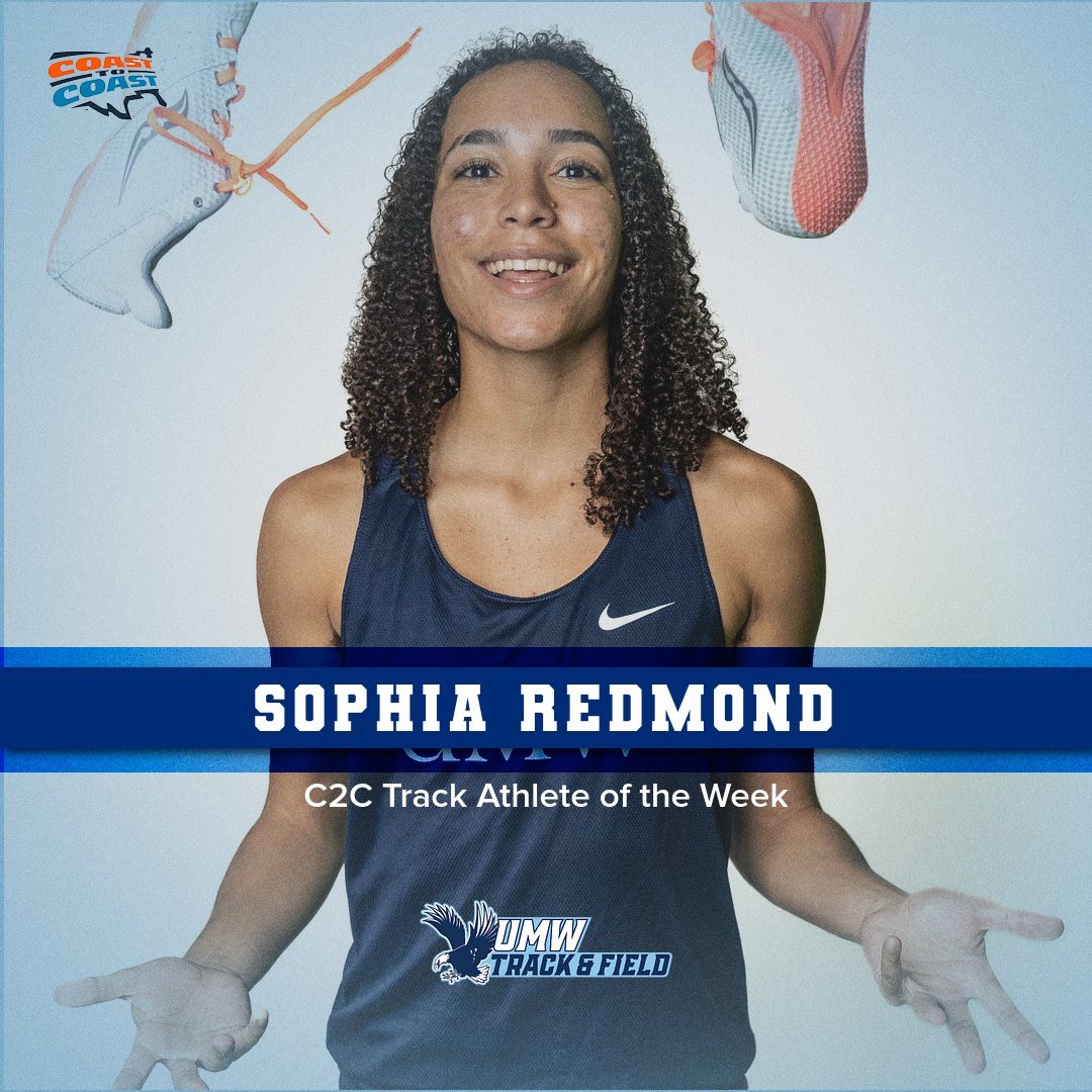 After putting down two solid times in the 100m and 200m this weekend, Sophia Redmond is this weeks C2C track athlete of the week! Let’s go Sophia!! #umwxctf #getdirtygowash #umwathletics #marywash