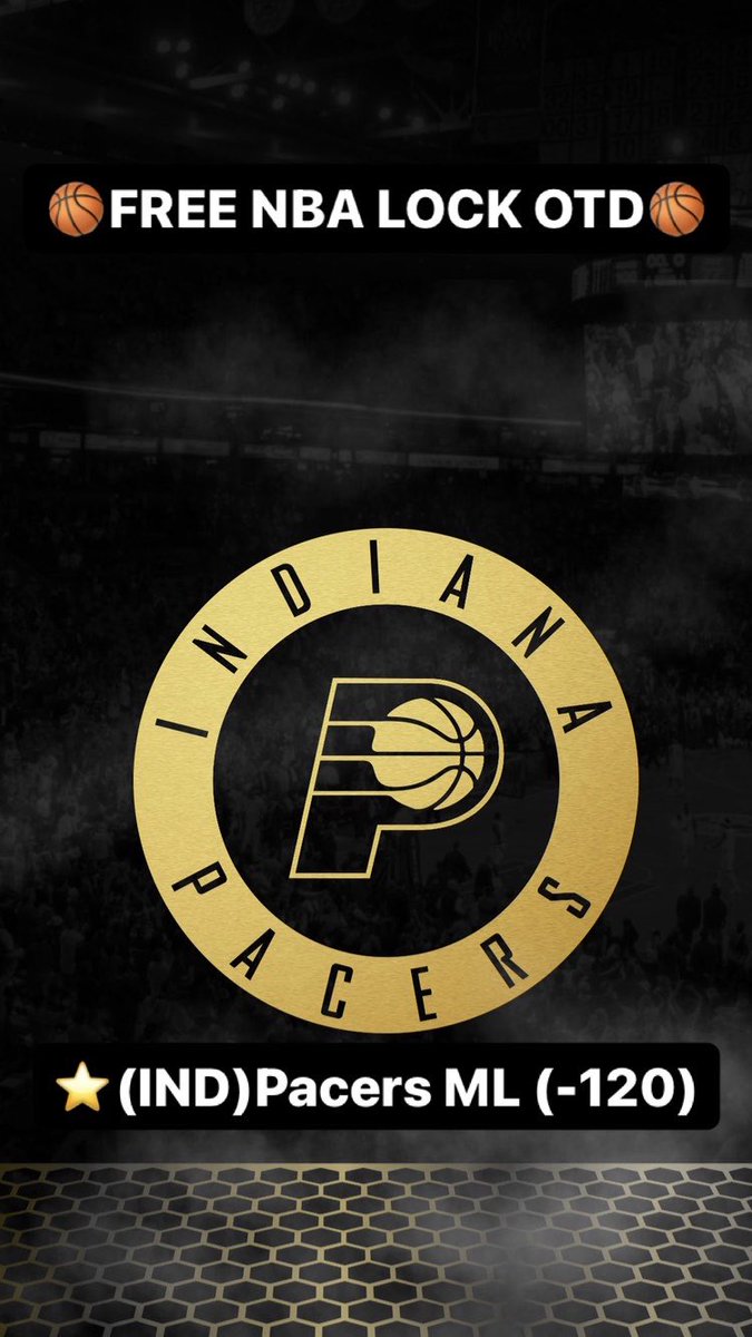 TheLocksOTD's tweet photo. 🏀FREE NBA LOCK OTD🏀
🔥LETS STAY HOT🔥
(IND)Pacers ML (-120)
#pacers #indiana #basketball #nbabets #nbapicks #nbapick #gamblingtwitter #nbaslate #moneyline #betting #sports #gambling #freebet #freepicks #freebets #prizepicks #fanduel #draftkings #AB #follow #A #free #bigbag https://t.co/M3lriX1SB3