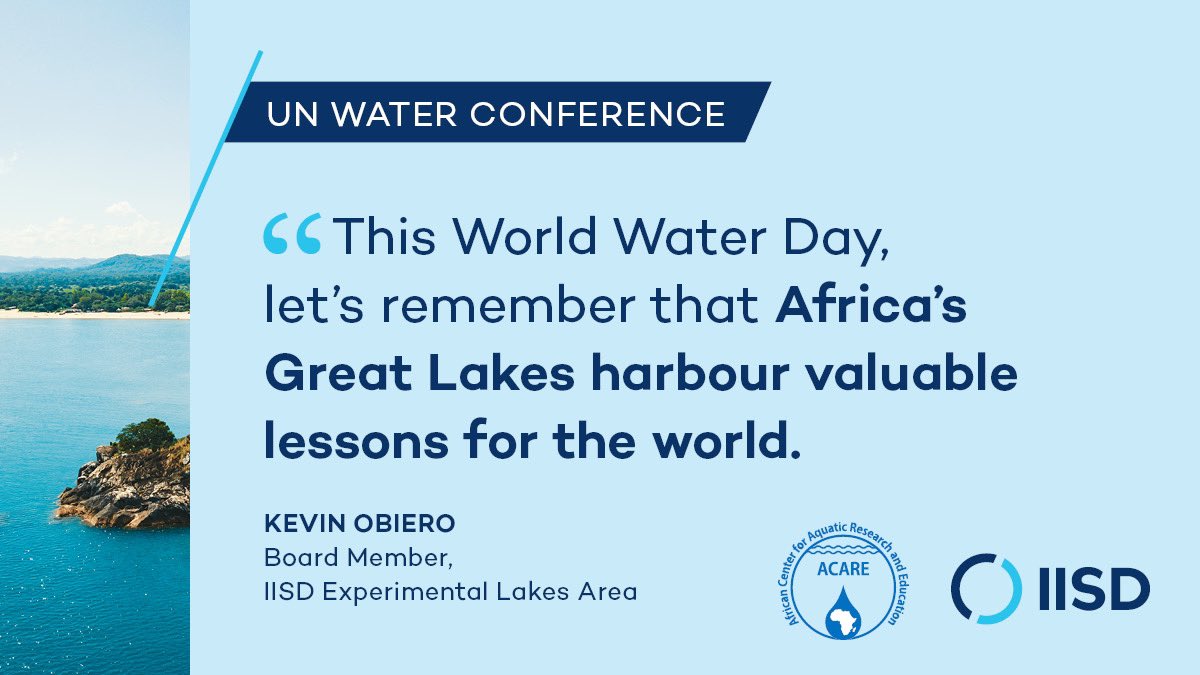 I’m pleased to extend an invitation to the UN Water Conference official side-event both online and in person on “Committing to Action for Global Freshwater Lakes”, in partnership with the Permanent Mission of Canada, <a href="/IISD_ELA/">IISD Experimental Lakes Area</a> <a href="/AGL_ACARE/">ACARE</a> <a href="/IISD_news/">IISD</a>