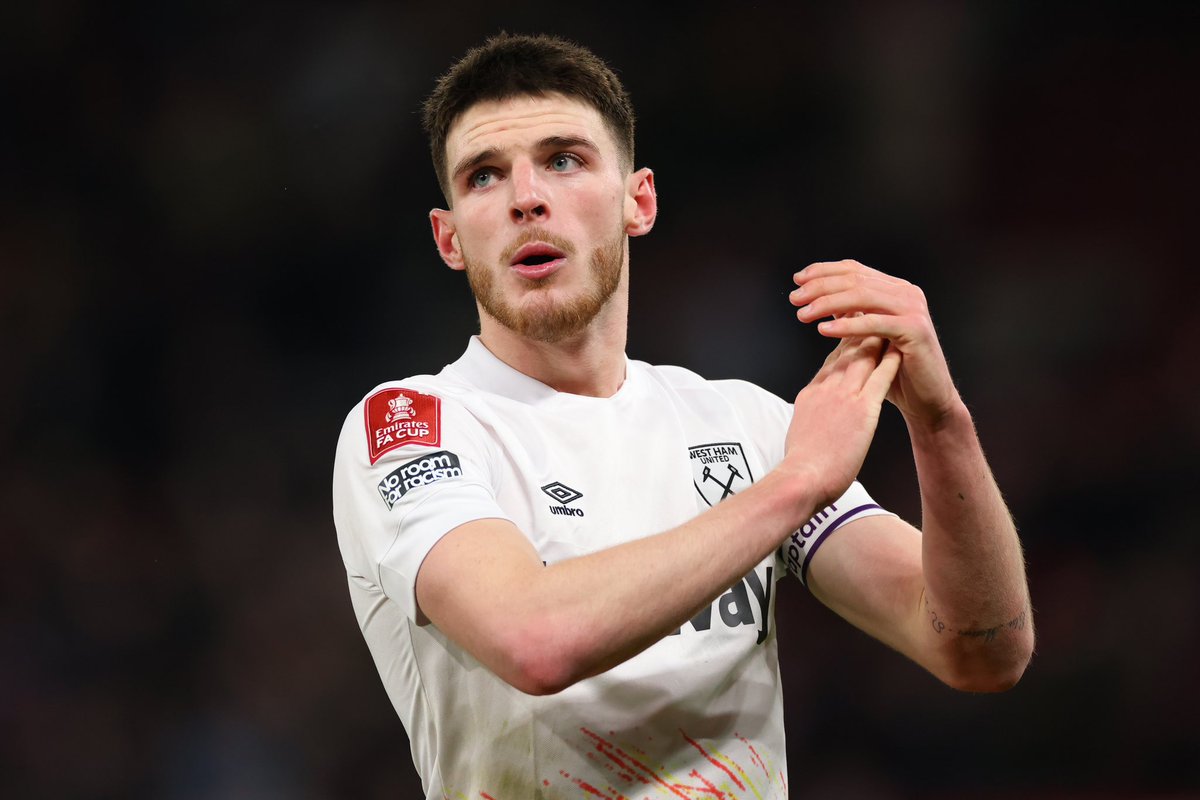 FabrizioRomano's tweet photo. ▫️ Declan Rice expected to leave in the summer, Chelsea and Arsenal discussed him internally but race open;

▪️ Man Utd to plan for Amad Diallo and Pellistri’s future in the next two months;

▫️ Asensio has to decide on new Real Madrid deal soon.

📱 More: https://t.co/7myvBLeIxo https://t.co/J4XlvA1i12
