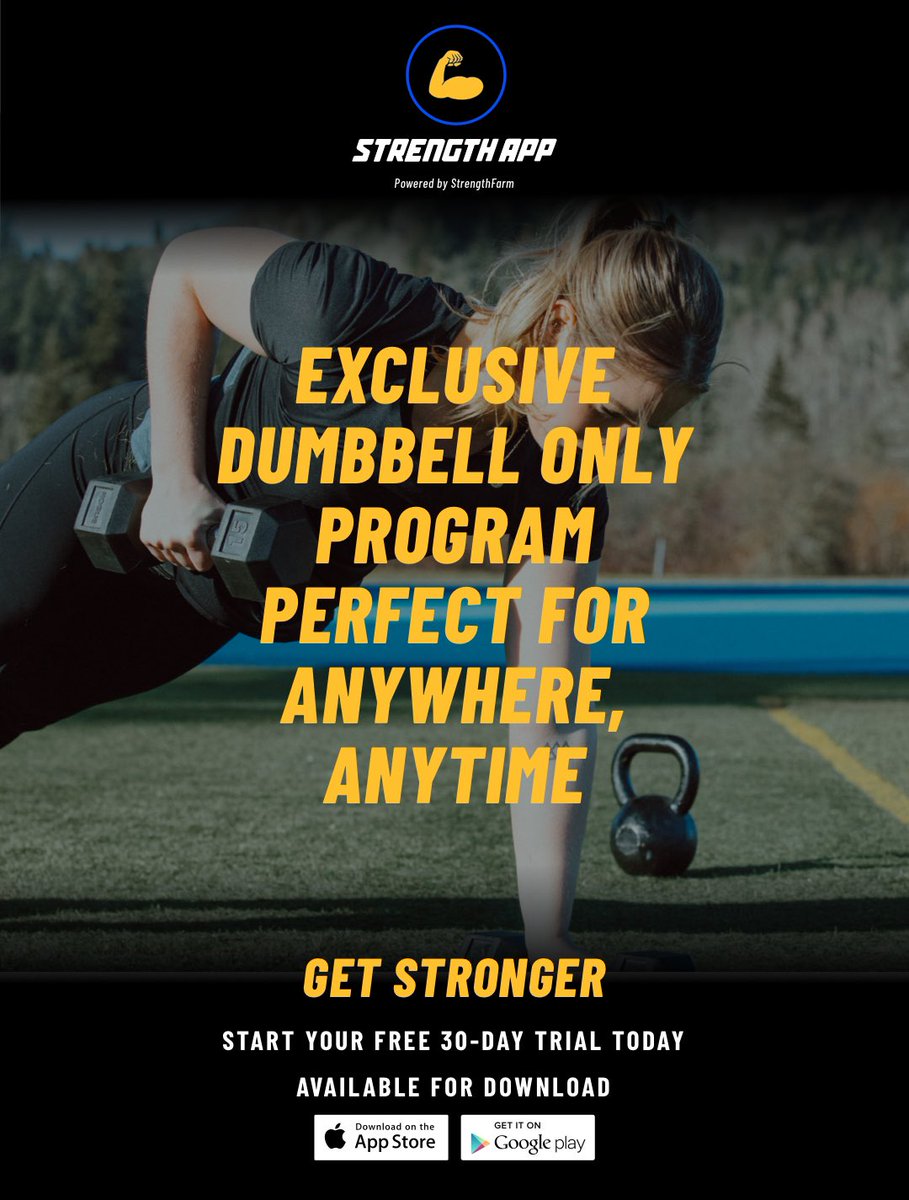 strength_app's tweet photo. Exclusive DB only program.
Perfect for anywhere, anytime. 💪📲
#getstronger https://t.co/05rirI9Gwv