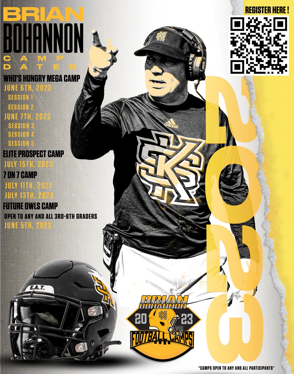 Camp in the 'Saw this Summer ☀️ Dates Below 👇 Registration in the QR Code 📲 Take Advantage of Coaches from Across the Country at ONE Camp ‼️‼️‼️ #EAT 🍽️ #WHOSHUNGRY brianbohannoncamps.totalcamps.com/About%20Us