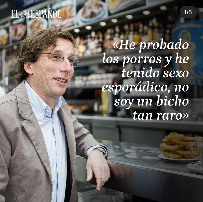 norcoreano's tweet photo. La entrevista de Almeida en El Español parece un Celebrities de Joaquín Reyes. https://t.co/BMp9UcOYyE