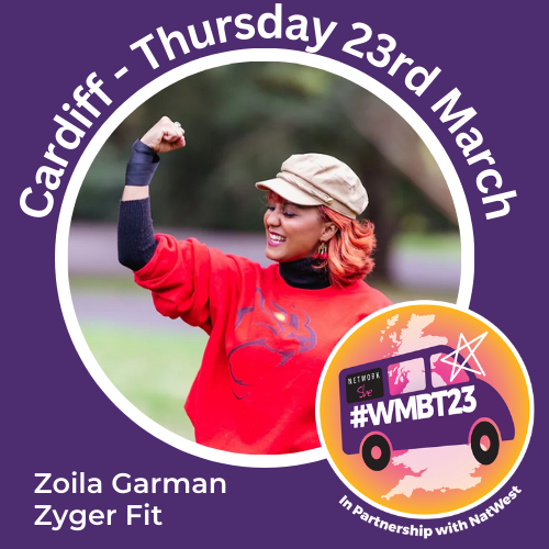 networkshe's tweet photo. Zoila Garman of @ZygerFit is joining us on Thursday as part of the Team T-shirt panel.

Have you booked your free ticket to the Women Mean Business Tour Cardiff? There is still time: https://t.co/p8FkmssTXm

A great morning of inspirational speakers and networking opportunities. https://t.co/CpffUJkblE