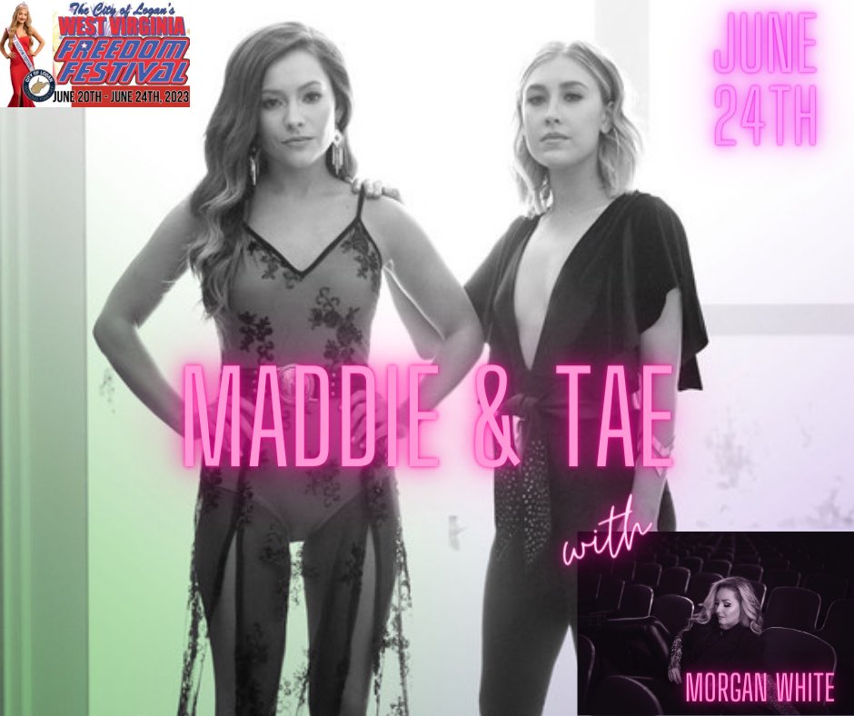 BOOM 👊🏻 Who’s ready for a little GIRL POWER in Logan, West Virginia? This is one you don’t want to miss 💜 

#notinthisheartbreaktour #notinthisheartbreak #newsingle #facebook #nashville  #countrymusic #tour #concertlife #morganwhitesmusic  #livemusic  #maddieandtae #concert