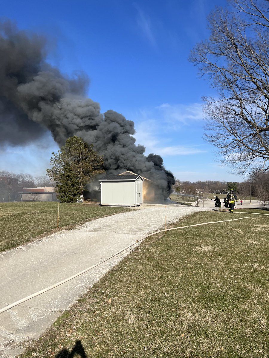CFD911runs's tweet photo. Crews on scene of a small fire in the area of 146th and Hazel Dell (just south of).  Due to fire hose across the roadway this area of Hazel Dell may be intermittently shut down. https://t.co/t5m3M7uZmb