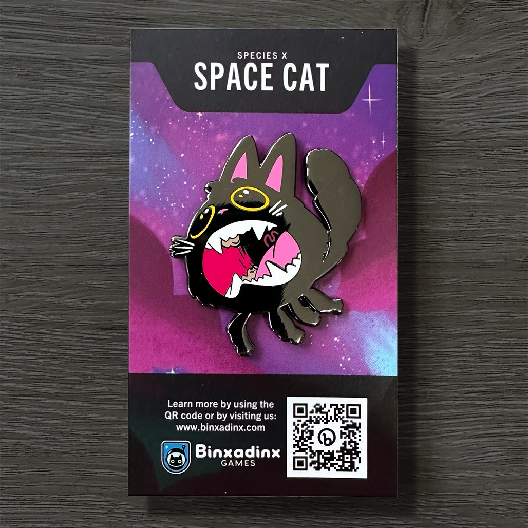 BinxadinxGames's tweet image. We're doing another giveaway! This time for a super cool Space Cat pin we had made: gleam.io/fHEJu/binxadin… #pins #giveaway #contest #boardgames #cardgames #cats #rocketranchers #binxadinxgames #gamenight