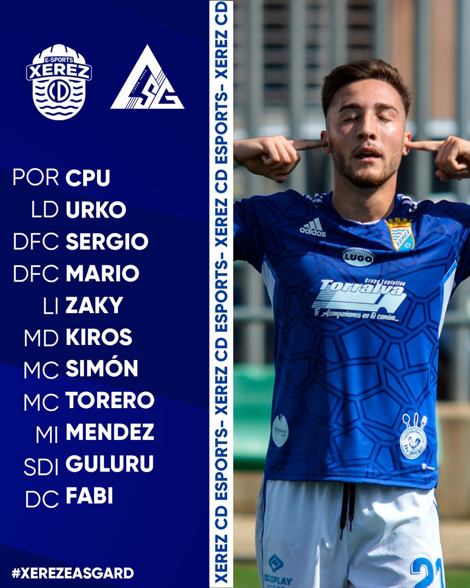 XerezCD_eSports's tweet photo. 🧑‍🏫 ¡Primer XI del #XerezE en la @PLGeFootBall!

#XerezEAsgard https://t.co/HxTbnMwGLC