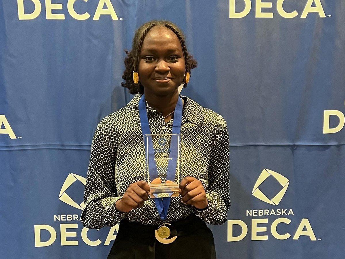 BurkeDECA's tweet photo. Alyssa - 5th Place - Hotel &amp; Lodging Management
Zarah - 5th Place - Food Marketing Services
Kinverly &amp; Hamdi - 3rd Place - Buying &amp; Merchandising Team
Elizabeth - 3rd Place - Entrepreneurship Series https://t.co/v1aLkIAAeS