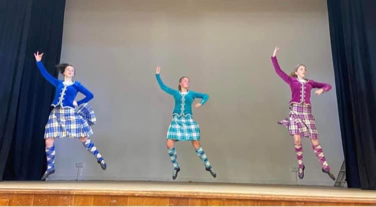 SportAtKGS's tweet photo. Our talented pupils Abbie, Katie and Lilly took part in the KGS inter-house  highland dance competition today. Well done to all of our dancers and to Abbie for organising the event 👏Thank you to Mr Tubbs for making the medals and to our expert judges Sarah-Ann and Mrs Jex. https://t.co/UstJdt8vY1