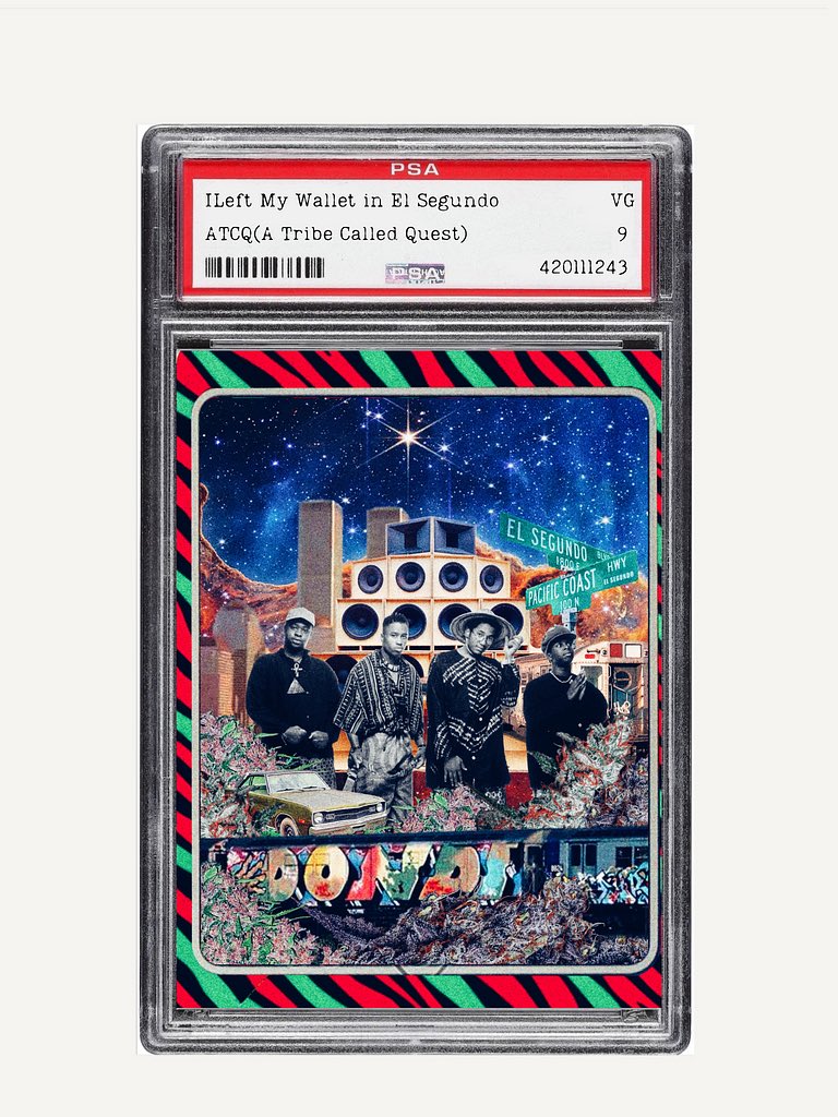 SS2023-004 I Left My Wallet in El Segundo
This card pays homage to the one and only ATCQ. I left my wallet in el segundo......i got to get it.
This TC includes a beat as always. Light up in your dodge dart '74 objkt.com/asset/KT1S26S6… 10/10 at 2 $xtz #tezos