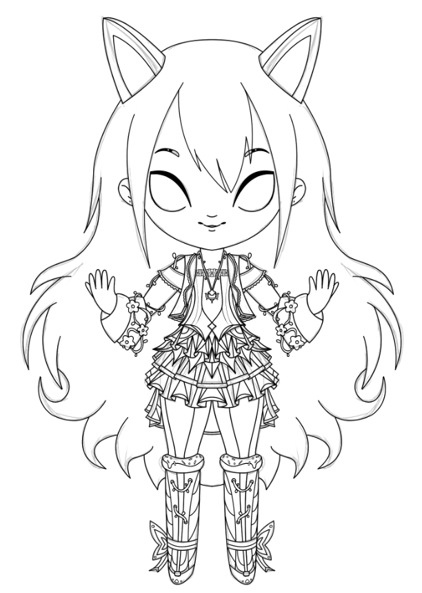 Not sure if it's taking a long time or I'm just enjoying it so much that time goes super fast.
Coloring this should be super fun tho. >:D
#wip #arttwt