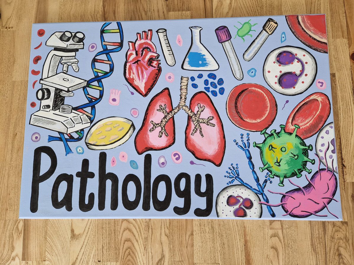 Another piece of artwork completed for work, this time to hang in the newly renovated pathology seminar room 😄 @BthPathology #BiomedicalScience #Pathology #healthcarescienceweek
